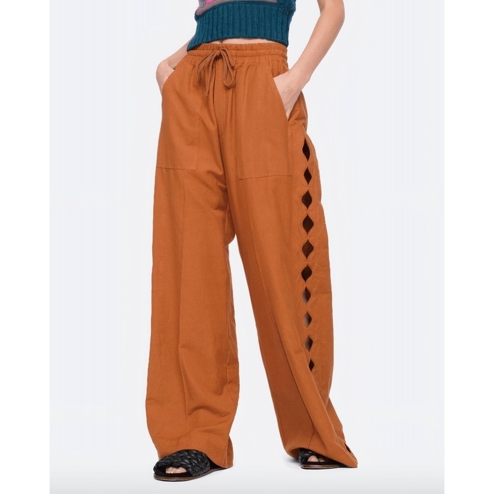 SEA New York Wide-Leg Leona Cut-Out Pants